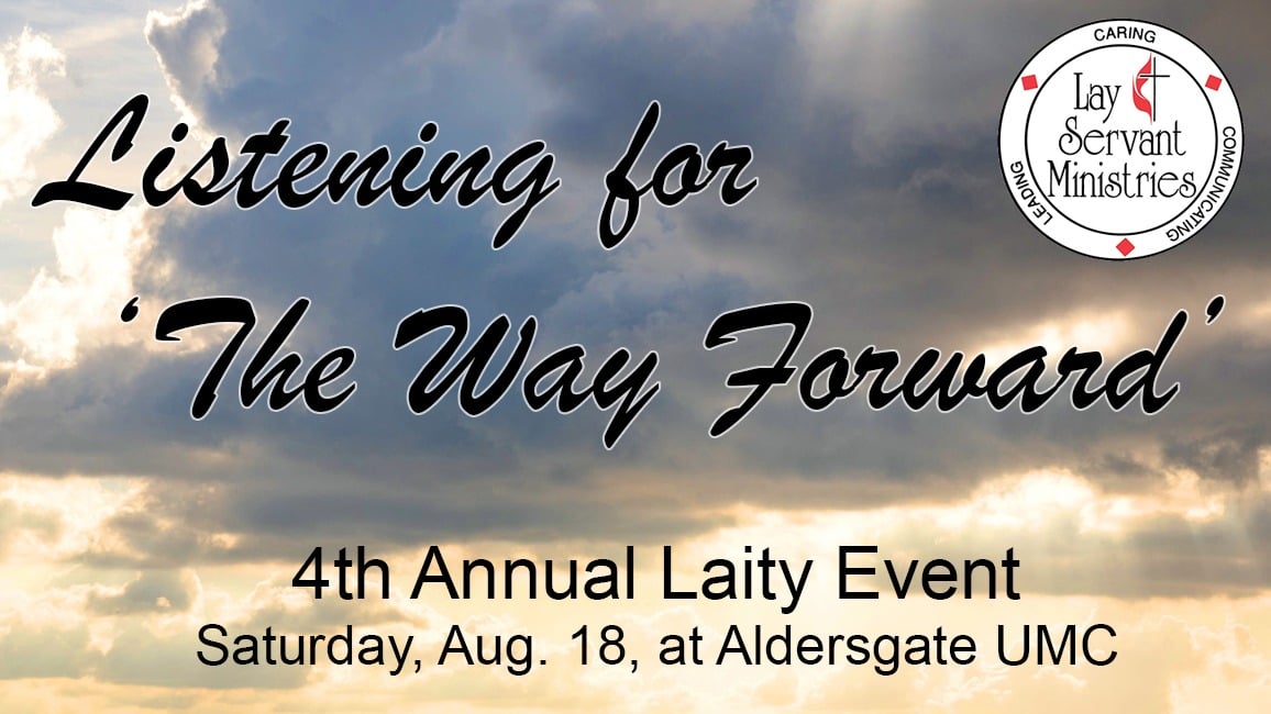 Laity event banner